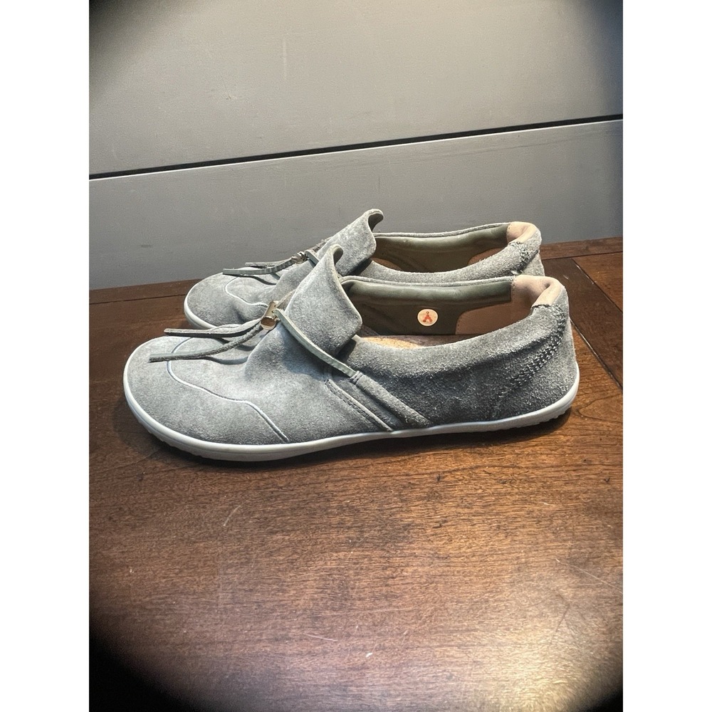Vivobarefoot Ra Slip On Shoe Womens EU 39 US 8.5 Suede Green Grey Luxury Loafer - Picture 3 of 10